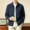 Jaqueta Masculina Estilo Old Money para Executivo de Negócios Nova Coleção Primavera e Outono 2026 Gola Lapela Casual Cor Sólida Versátil Peça de Exterior