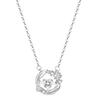Collar S999 Plata Pura Corazón Palpitante para Mujer, con Plumas de Estrella y Plumas de Ángel, Cadena para Clavícula de Moda de Lujo Accesible de Nicho