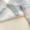 Categoria a Algodão Lavado de Grau Materno e Infantil Lençóis de Cama de Solteiro Peça Única Xadrez Cor Pura Lençóis de Cama de Dormitório de Solteiro Lençóis de Cama de Casal de Algodão Lavado~