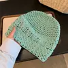 Gorro de Tricô Vazado Estilo Primavera e Verão para Mulheres, Leve, Respirável, Toque de Luxo, Gorro Slouchy Tendência