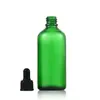 Frasco Dosador de Óleo Essencial de Vidro Verde 10ml com Conta-gotas de Ponta de Borracha Frasco para Skincare Portátil de Viagem Embalagem Cosmética Frasco Vazio