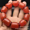 Pulsera de cuentas redondas, cuentas de ábaco, cuentas de barril de cera de abeja ámbar amarillo pollo de tamaño grande, joyería de cera de abeja de segunda generación para hombres y mujeres
