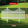Cerca branca de plástico estilo europeu transfronteiriça, cerca de jardim em PVC, cerca decorativa para pátio, guarda-corpo de jardim no atacado