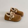 Zapatos bordados de un botón, Zapatos Birkenstock de encaje, Botas de nieve retro de moda para otoño e invierno, Zapatos cálidos de algodón de lana con forro de felpa