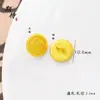 Ansioso por forte retenção de cor acessórios DIY banhados a ouro cobre botão de flor deus da riqueza de cinco vias deus da riqueza amarelo acessórios dourados