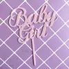 Copyright conejo lindo bebé cumpleaños niña bebé niño letras acrílico tarjeta de pastel decoración