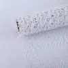 Embalagem de Presente de Poliéster Malha Jacquard DIY Teia de Aranha Flor Malha Tecido Material de Malha Buraco de Malha Malha Jacquard Fio de Malha
