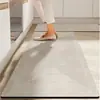 Alfombrilla Larga para Piso de Cocina, Tierra de Diatomeas, Absorbente de Agua y Aceite, No Lavable, Resistente a Manchas, Felpudo Antideslizante para Entrada Estilo Americano