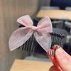 Artefacto para Quiebre de Cabello Infantil Peine para Cabello Acabado de Flequillo Horquilla de Flor Accesorios para el Cabello de Verano Parte Trasera de la Cabeza Horquilla para Cabello Femenino Tocado
