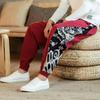 Pantalones Casuales de Algodón y Lino para Hombre Estilo Chino Verano 2024 Pantalones de Hombre Parche de Patrón de Dragón Holgados de Pierna Recta Pierna Estrecha Pantalones Deportivos Modernos