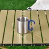 Copo de Água Esportivo Portátil para Exterior de Aço Inoxidável para Montanhismo com Alça Copo Multifuncional Resistente a Quedas Copo de Café para Acampamento