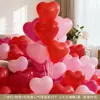 Conjunto de Balões de Coração Macaron, Adereços e Decorações para Atmosfera de Festa de Aniversário, Colunas de Balões Coloridas em Formato de Coração