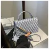 Bolsos Textura Simple Moda Elegante Ropa de Trabajo 2024 Nuevo Estilo Casual Bolso Bandolera Bolso Cruzado Pequeño Cuadrado para Mujeres