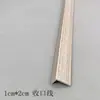 Panel de pared de fibra de bambú Yangshu con borde de baldosa de plástico protector de esquina tira de cierre 1x2 líneas decorativas