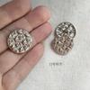 Botones de metal estilo retro Xiaoxiang, abrigo de tweed de la época medieval, abrigo de nácar, botones de mujer, hebilla de lana, hebilla de abrigo