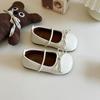 Zapatos de Princesa para Niñas 2026 Verano Nuevo Estilo Zapatos Planos sin Cordones para Niñas Estilo Coreano Zapatos sin Cordones Mocasines de Suela Blanda para Niñas Pequeñas