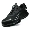 Zapatos de Protección Laboral Transfronterizos para Hombre en Verano, Antiaplastastamiento, Antipenetración, Resistentes al Desgaste, Puntera de Acero, Transpirables, Ligeros, Antideslizantes, Zapatos de Trabajo de Seguridad Protectores