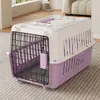 Bolsa de transporte portátil para animais de estimação para viagens, mochila para gatos de grande capacidade, caixa de transporte para gatos, gaiola para cachorros, gaiola para gatos montada em carro, cápsula espacial