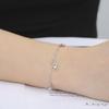 Moda simples direta da fábrica pulseira feminina de aço inoxidável 304 com pingente de trevo do amor oco múltiplo