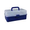 Fábrica en stock Caja de almacenamiento multifunción portátil de tres capas Caja de herramientas de almacenamiento para el hogar Bloques de construcción Lego Caja de almacenamiento de plástico
