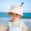 Sombrero de Protección Solar para Niños, Gorra de Malla Fina Transpirable de Verano con Ala Ancha, Gorra de Béisbol para Niños y Niñas, Protección Solar, Estilo Coreano