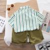 Vestido de Verano para Niños Camisa de Manga Corta de Verano Guapo de Calle Frito 2024 Nuevo Estilo Camisa de Verano para Niños Niños