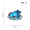 Broche de Aleación de Bestia Mítica de Dibujos Animados Japoneses Dragón Volador Ave Fénix Monstruo Marino Decoración de Mochila Insignia Metálica de Goteo de Aceite