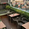 Mesas y Sillas de Exterior para Patio, Jardín, Terraza, Exterior junto al Mar, Restaurante Occidental, Cafetería, Comedor y Alojamiento, Juego de Mesa y Sillas Sofá
