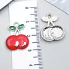 Aceite de Fruta K Blanca Transfronterizo Aleación con Goteo Fresa Plátano Cereza Accesorios para Joyería DIY Llavero Pulsera Collar Colgante
