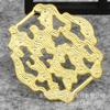 Jóias DIY 24k Ouro Verdadeiro Xiangyun Grande Filme Cosplay Traje Han Dinastia Traje Antigo Chapéus Cinto Acessórios A272