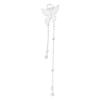 Nuevo Plata Esterlina S925 Plata Lisa Sólida Nuevo Colgante de Borla de Mariposa Chinoiserie DIY Pulsera Collar Material Accesorios de Plata
