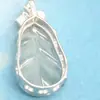 9154 Jadeíta Natural Birmana Grado A Jade Espuma de Agua Colgante Hoja de Banano Fabricante Mayorista Selección de Diversidad