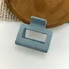 Grampo de Cabelo Vintage Fosco Banho Cabeça Acessórios de Cabelo Rabo de Cavalo Garra Simples Acrílico Cabelo Quadrado Tubarão Clipe