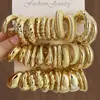 Brincos Europeus e Americanos Transfronteiriços Novo Estilo Dourado de Alta Qualidade Personalidade Exagerada Ccb Brincos em Forma de Gota Círculo Brincos de Pressão