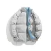 Casaco acolchoado de algodão com gola estilo americano High Street 2024 Masculino Inverno Solto Moderno Casual Versátil Quente Casaco acolchoado de algodão Feminino