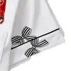 Cardigan Transfronterizo Europeo y Americano de Seda de Leche con Estampado de Colores Claros para Mujer, Conjunto Casual Transpirable de Manga Corta y Shorts para el Hogar