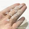 Segundo modelo Esmalte de color checo pétalos de osmanthus pequeños 6*8mm parche para decoración de uñas crucíferas accesorios para joyería DIY material para pasador de pelo