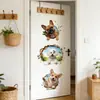 Adesivos de Cachorro 3D Estéreo Quebrando a Parede Novos Transfronteiriços para Sala de Estar Fundo de TV, Papel Adesivo Removível Atacado Personalização