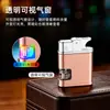 Encendedor de cámara de gas transparente de colores, famoso en internet, encendedor de metal a prueba de viento, encendedor de gas recargable, venta directa del fabricante