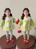 Conjunto de Ropa para Niña Primavera y Otoño 2026 Nueva Moda Ropa de Otoño Infantil Bebé Elegante Casual Leggings de Otoño Conjunto de Dos Piezas