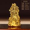 Estatueta de Bronze de Guan Gong Leal e Corajoso com Bigode, Pequeno Ornamento Decorativo para Casa ou Escritório, Sentado Guan Er-Er, Guan Yu Bronze