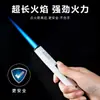 Pistola de soldadura por pulverización de llama azul a prueba de viento de un solo chorro de varilla larga Zhongbang, herramienta para punto de moxibustión, herramienta para cigarro de carbón, encendedor