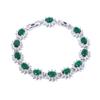 Pulsera de circonitas coloridas de lujo para mujer, ligera, transfronteriza, explosiva, europea y americana, pulsera de tesoros coloridos, venta al por mayor, multicolor, disponible