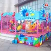 Coche de Bolas con Chorro de Agua, Pista de Tren Pequeño, 6/8 Asientos, Equipo de Diversión para Niños de Interior y Exterior, Adecuado para Plazas, Centros Comerciales y Parques
