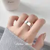 Nalan Plata de Ley S925 Exquisita Estilo Coreano Simple y Fresca Cara Ancha Personalizada Joyería de Mano Abierta J9550
