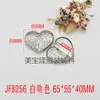 Hebilla de Conexión de Cofre de Aleación de Zinc de Gama Alta en Forma de Corazón Ropa Íntima Bikini Traje de Baño Ropa Accesorios para Equipaje Botones