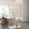 Pantalla divisoria de entrada con efecto arcoíris, diseño moderno minimalista de lujo ligero, para bloquear la vista del sofá en la sala de estar y el dormitorio