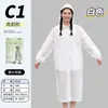 Impermeable No Desechable con Visera Peva Adulto Viaje Senderismo Engrosado Impermeable Portátil Largo de una Pieza