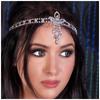 Nuevo transfronterizo Accesorios para el cabello moda lujo diamantes de imitación Cadena para el cabello estilo bohemio borla cadena para la frente femenina Cadena para el cabello