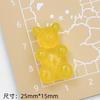 Grande Cor Transparente Urso Criativo Novo diy Creme Cola Material Bolsa Telefone Caso Headwear Hairpin Resina Acessórios